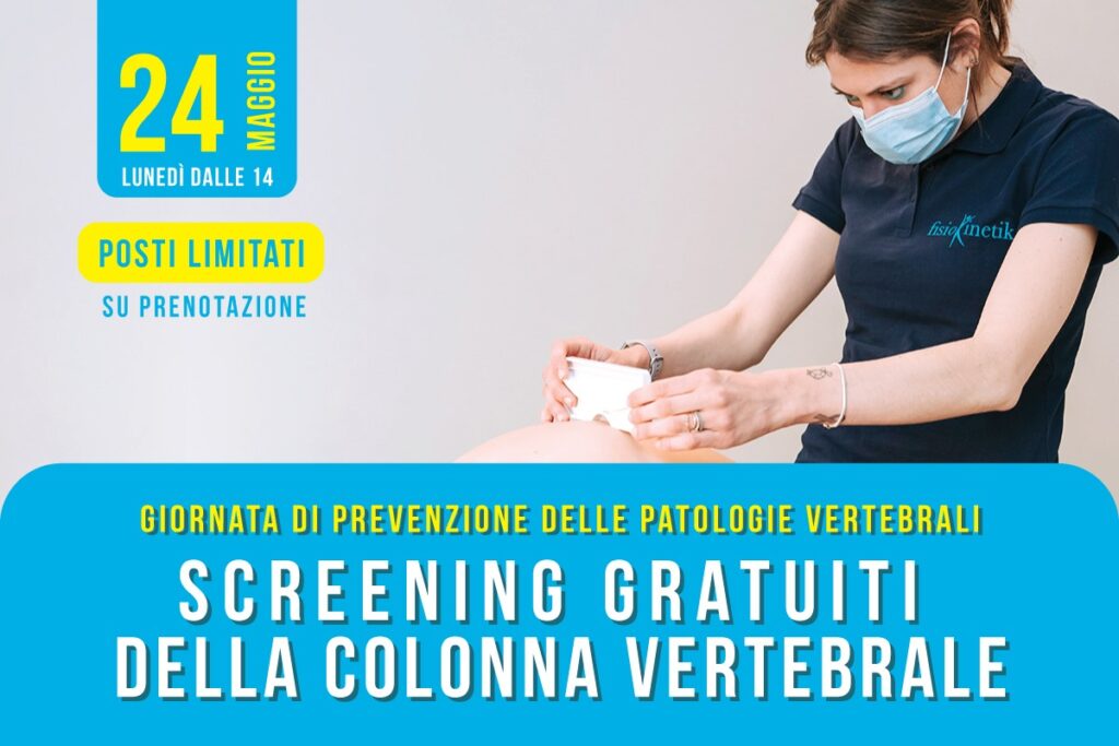 Screening gratuiti della colonna vertebrale a Biella
